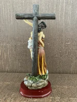 Abraço de Francisco a Jesus Crucificado - 20 cm - Imagem 2