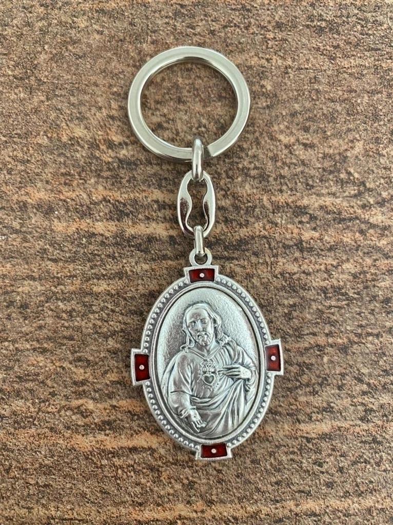 Chaveiro Italiano - Sagrado e Imaculado Coração chaveiro-italiano-sagrado-e-imaculado-coracao