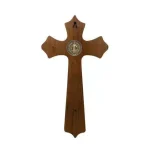 Crucifixo Moldado 25 cm - Com Medalha de São Bento - Imagem 2