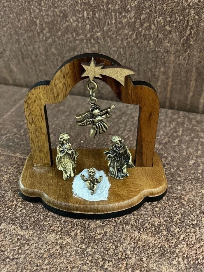 Mini Presépio - Estrela de Belém e Anjo - Imagem 3