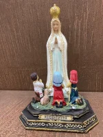 Nossa Senhora de Fátima com Pastores - 30 cm - Imagem 4