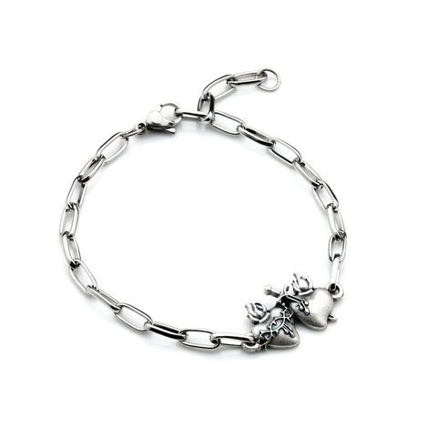 Pulseira Inox - Dois Corações pulseira-em-inox-dois-coracoes