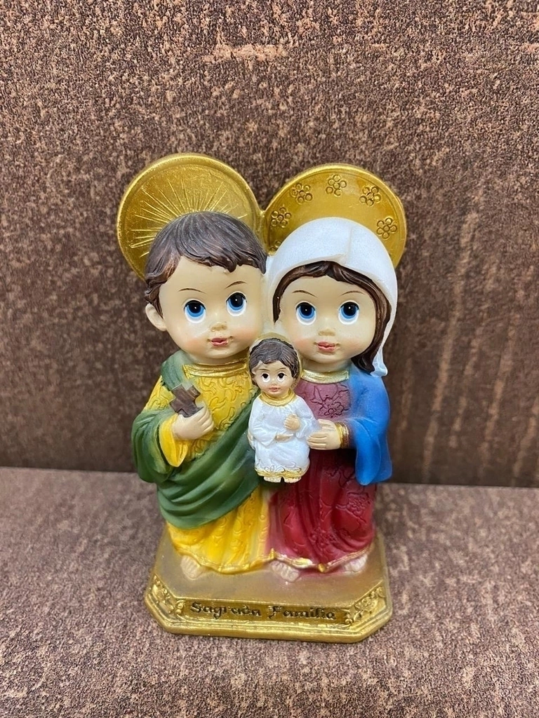 Imagem da Sagrada Família - Infantil - 10 cm sagrada-familia-infantil-10-cm