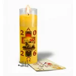 Mini Círio - Vela da Família 2026 - Amarelo